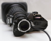 Canon HJ24eX7.5B IRSE HDXs 2/3” lens With 2X Extender, and Rear studio controls
