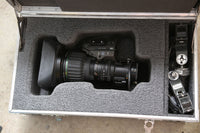 Canon HJ24eX7.5B IRSE HDXs 2/3” lens With 2X Extender, and Rear studio controls