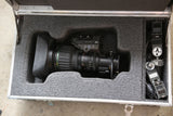 Canon HJ24eX7.5B IRSE HDXs 2/3” lens With 2X Extender, and Rear studio controls
