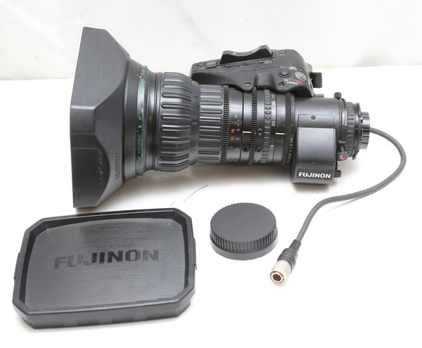Fujinon A22X7.8BERM 2/3” B4 mount lens With 2X extender for Sony, Panasonic, BM