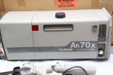 Fujinon AH70X9.5 B4 2/3” Box lens W/ 2X extender, semi servo rear controls, sled
