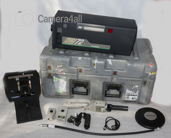 Fujinon XA72X9.3BESM B4 mount HD box lens With Rear controls, Sled, Case