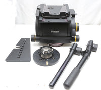 Excellent! Vinten Vector 950 (E) Heavy Duty Tripod Head W/ pan arms, 256Lb load